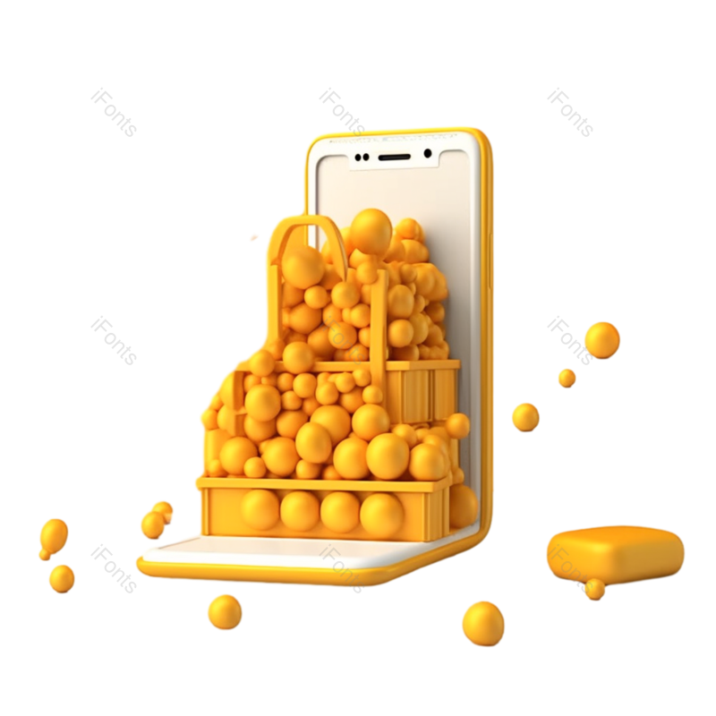 商品图片,现代元素,智能手机PNG,插画免抠素材
